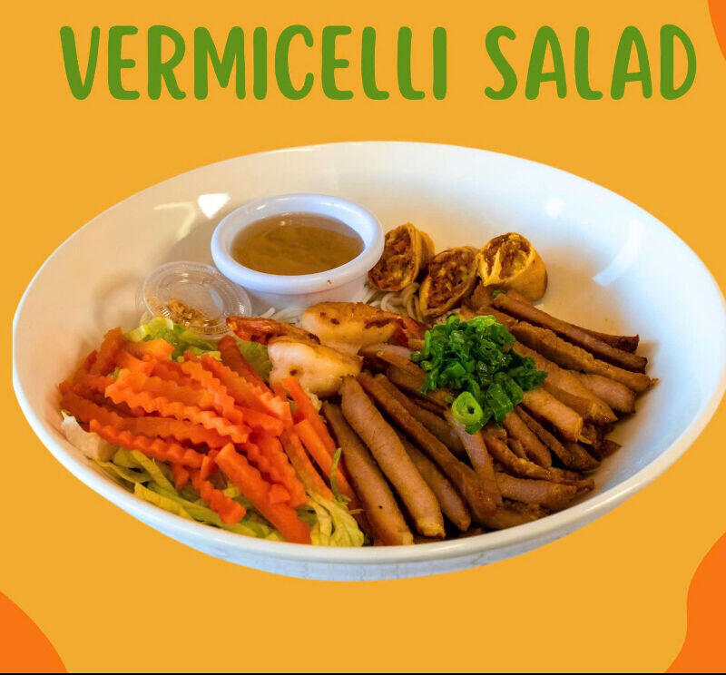 Grilled Pork & Shrimp Vermicelli Salad